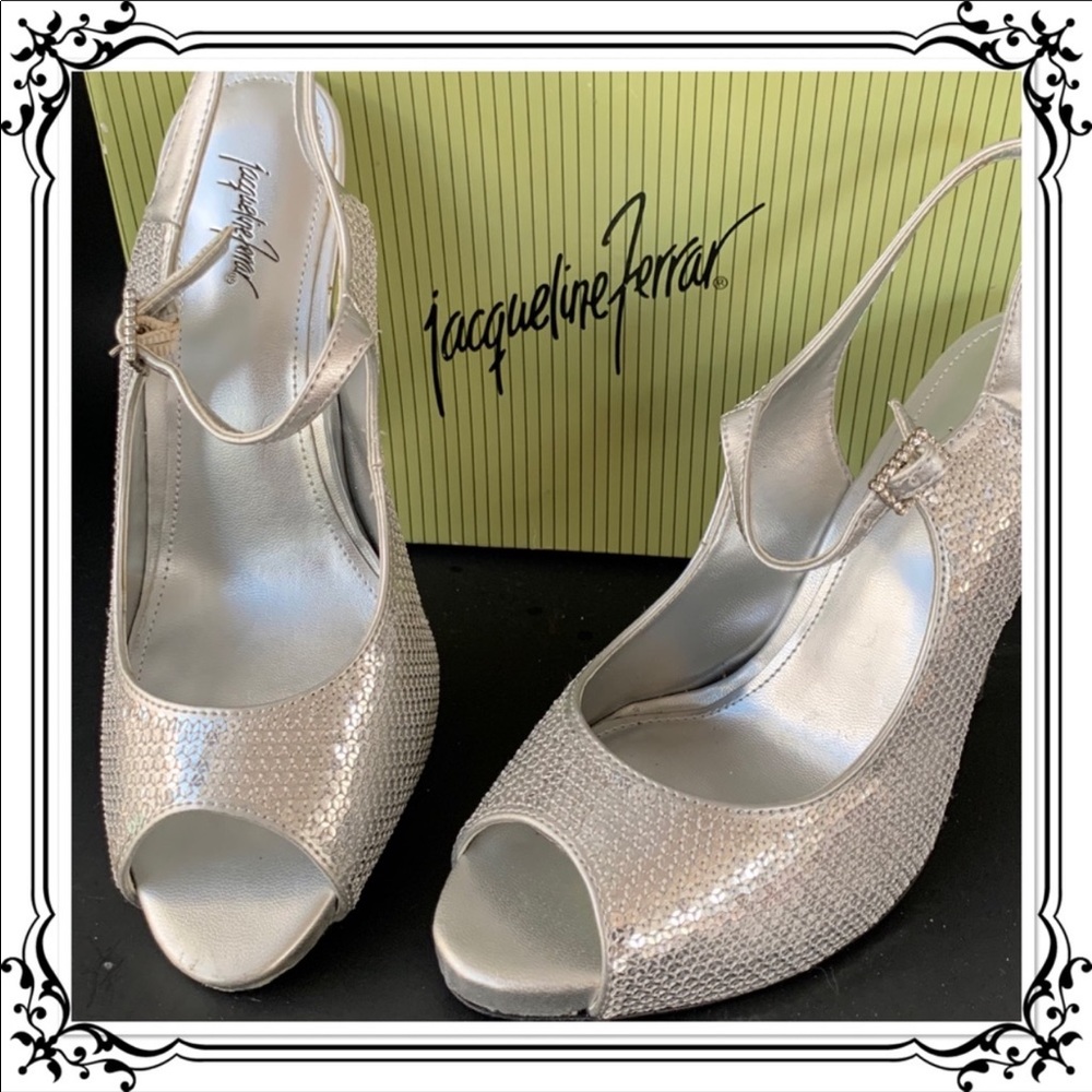 Jacqueline Ferrar Holiday Party Sequined Sexy heel